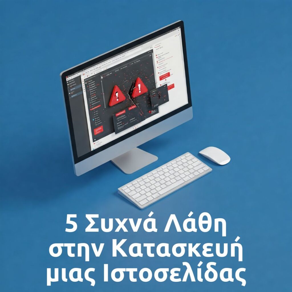 5 Συχνά Λάθη στην Κατασκευή μιας Ιστοσελίδας