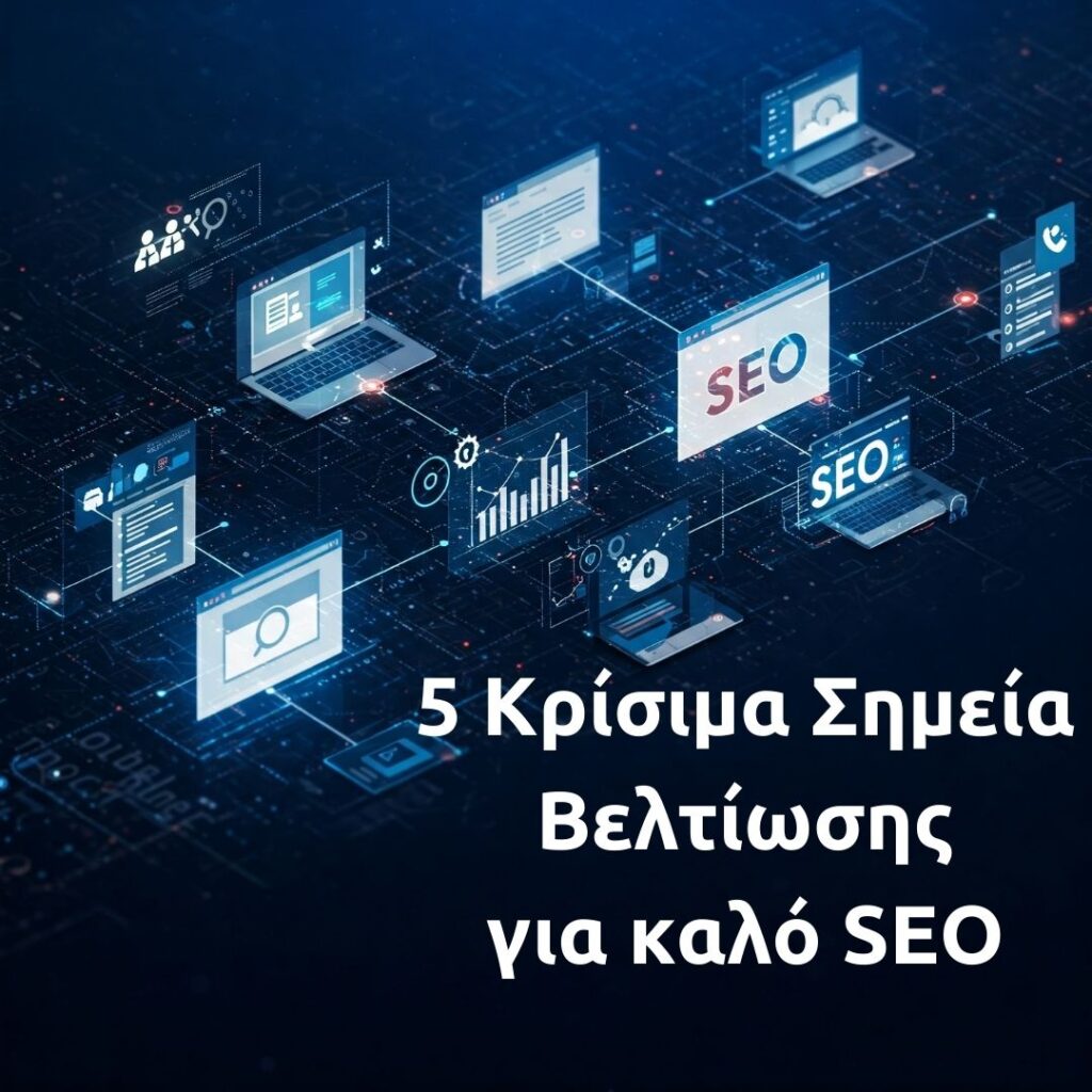 5 Κρίσιμα Σημεία Βελτίωσης Για Καλό SEO
