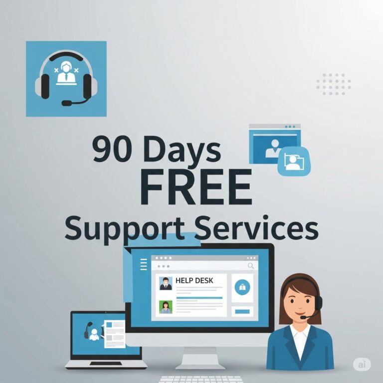 Η παράδοση ενός νέου έργου – είτε πρόκειται για την καινούργια σας ιστοσελίδα, το δυναμικό σας e-shop ή ένα εξειδικευμένο λογισμικό – είναι μια στιγμή ενθουσιασμού και προσδοκίας. Με βάση την εμπειρία μας, γνωρίζουμε ότι η πραγματική επιτυχία ενός έργου δεν κρίνεται μόνο την ημέρα της παράδοσης, αλλά και τις εβδομάδες που ακολουθούν, όταν ξεκινά η καθημερινή του χρήση. Γι' αυτόν τον λόγο, έχουμε ενσωματώσει στη φιλοσοφία και τις υπηρεσίες μας μια θεμελιώδη δέσμευση προς κάθε πελάτη μας: 90 ημέρες δωρεάν τεχνικής υποστήριξης σε κάθε έργο που παραδίδουμε.